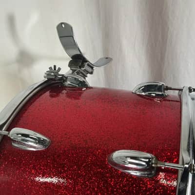 Vintage 14" Slingerland Marching Snare Drum in Red Sparkle image 7