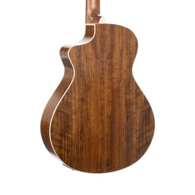 Cort CORE-MC Ovangkol Acoustic-Electric Guitar w/Gig-bag. Black Top Semi Gloss DIRECT SHIP image 2