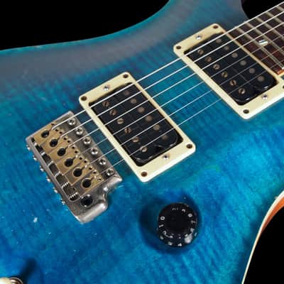 2002 Paul Reed Smith PRS CE-24 Flame Top CE24 ~ Blue Matteo ~ Great player with no issues! image 5