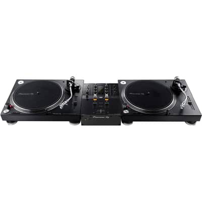 Pioneer DJ DJM-250MK2 2-channel DJ Mixer with Pioneer DJ PLX-500 Direct Drive Turntables (Pair) image 6