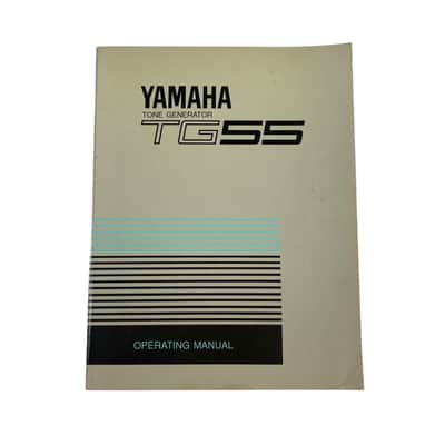 Yamaha TG55 Tone Generator Manual