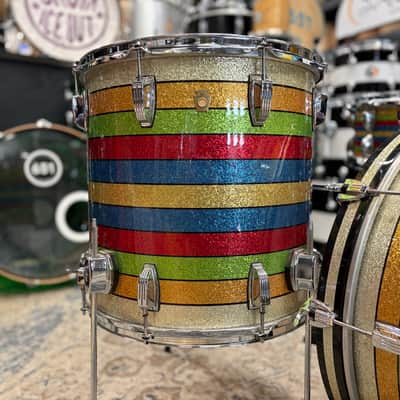Ludwig Classic Maple 13-16-22 w/ Snare - Salesman Sparkle image 7