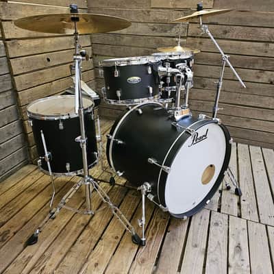 Pearl Drum Kit Decade Maple, Satin Black Complete USED! RKBBP110526 image 6