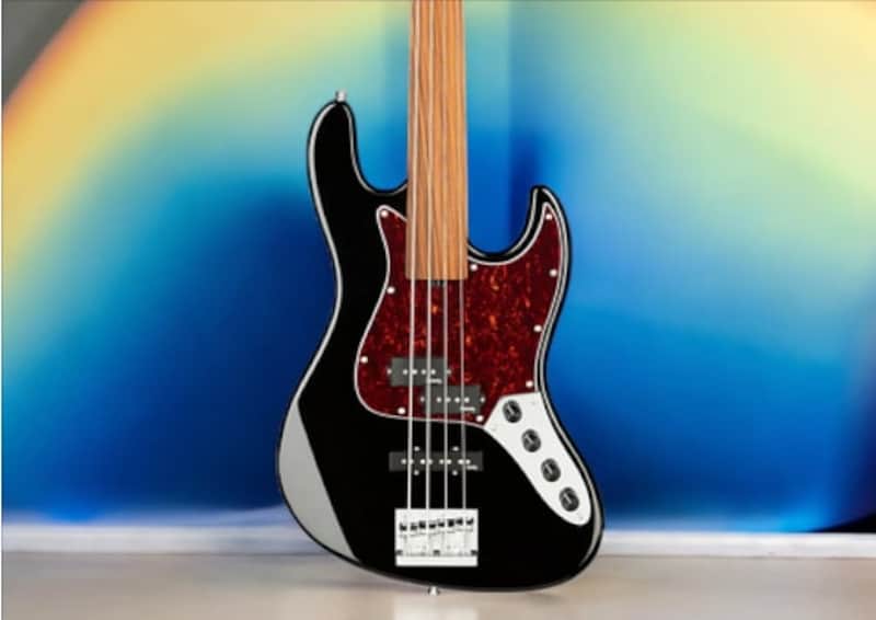 Sadowsky MetroExpress 21-Fret Hybrid P/J Bass, Morado Fingerboard, 4-String, Fretless - Solid Black High Polish image 1
