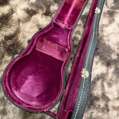 1970s Gibson Les Paul Custom Vintage Hard Case - Black / Purple image 1