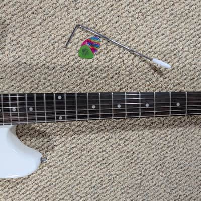 Harley Benton MS-60LH Left Hand Lefty Mustang Style Guitar Vintage White image 6