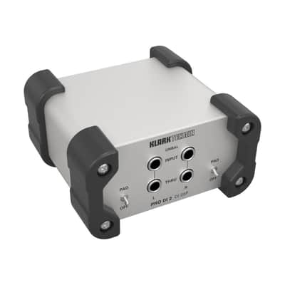 Klark Teknik DI 20P PRO DI 2 Passive Stereo DI Box with Midas Transformer and Extended Dynamic Range image 1
