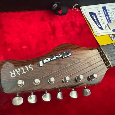 Vintage CORAL Electric Sitar by Vincent Bell 1960s Danelectro MINT! image 4