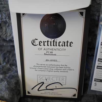 Schecter USA CUSTOM SHOP PT Black/Maple Neck 6-String Electric Guitar w/ Case (2025) image 5
