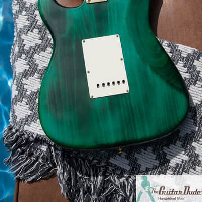 1993 Fender ST57G-65 '57 Stratocaster Reissue - Translucent Green w Gold Hardware - Made in Japan (FujiGen) Pro Set Up w Perfect Frets/Action/Intonation! image 17