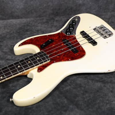 1966 Fender Jazz Bass - Olympic White Refinish image 11