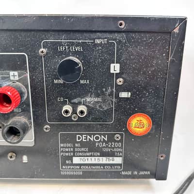 Denon POA-2200 Vintage Stereo Power Amplifier High Current image 9