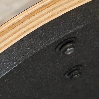 Vintage Rogers Big R 16x16 Floor Tom Black Wrap Late 1970s Granitone Interior USA Nice! image 10