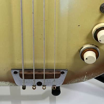 1959 (First Year) Danelectro Vintage 3923 Semi-Hollowbody Guitar / Bass Doubleneck w/ Case image 8