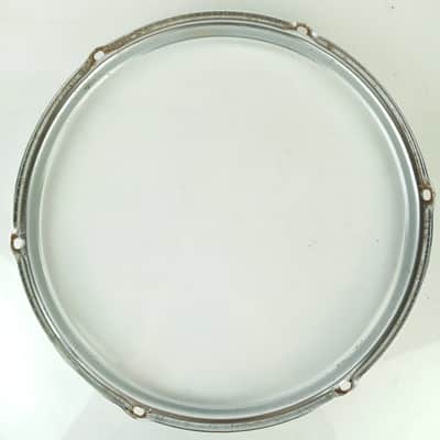 *Slingerland 13" Tom Drum Stick-Saver Batter/Resonant Rim/Hoop 6-Lug Chrome 70s* image 6