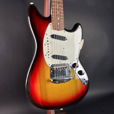 Vintage 1974 Fender Mustang 3 Color Sunburst w/OHSC TSU21018 image 13