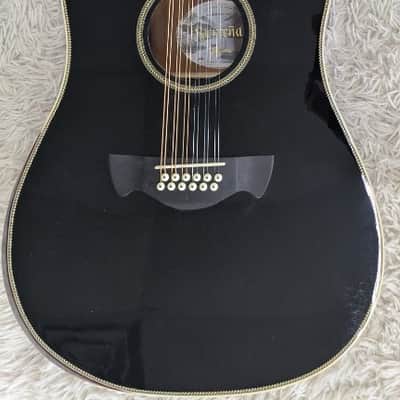 Tagima Sierrena XII EQ BK Acoustic Electric  12 String Guitar, Black Gloss image 1