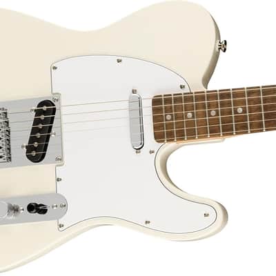 Squier Affinity Series Telecaster Electric Guitar, with 2-Year Warranty, Olympic White, Laurel Fingerboard image 4