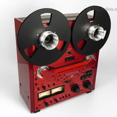 Akai GX-635D Reel-to-Reel Tape Deck Custom Red - Restored - 1 Year Warranty image 4
