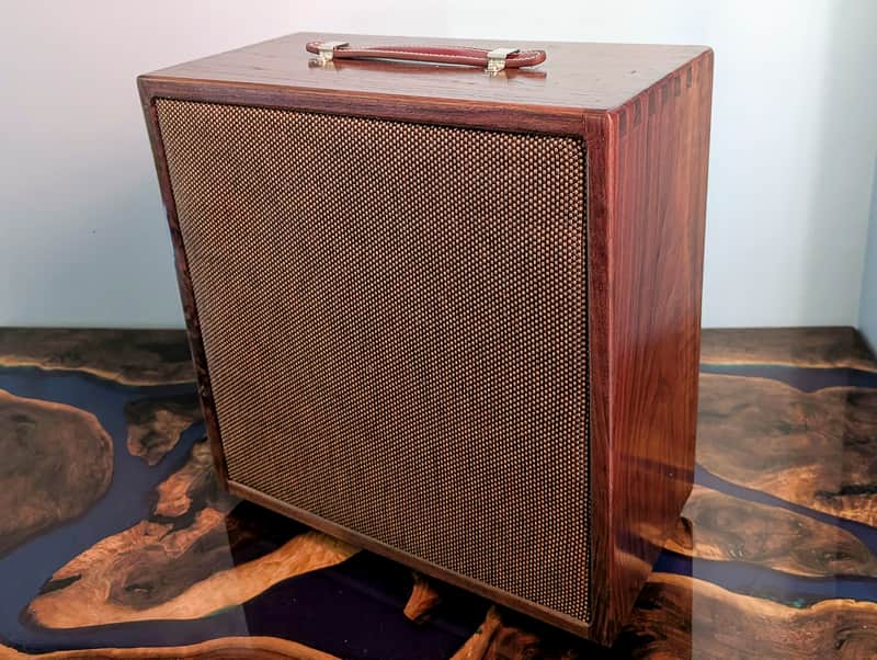 Van Gundy Guitars Custom 1x12" Speaker Cabinet- Solid Black Walnut image 1