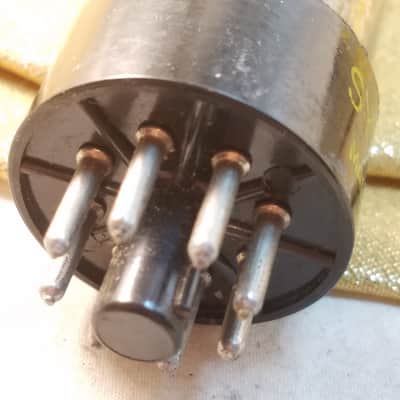 Sylvania 0% perfect Matched Pair (2) 6SN7GTB tNOS AT1000 TESTED Vacuum Tubes T9 Tall glass Chrome top angled T plate dual triode 1956-1957 image 14