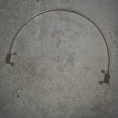 Vintage 1930s WFL Ludwig Bass Drum Hoop Console Mount Rail with Tom Clamp image 6