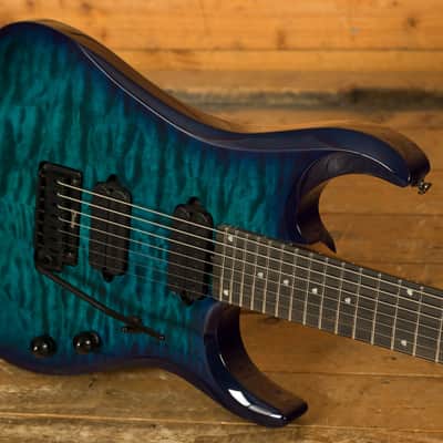 Sterling John Petrucci JP157DQM JP157 DiMarzio - Quilted Cerulean Paradise image 5