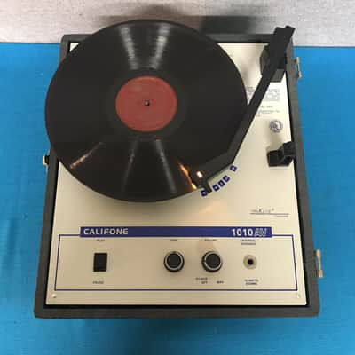 Califone 1010AV Portable 4-Speed Record Player/Phonograph - Tested & Working image 7