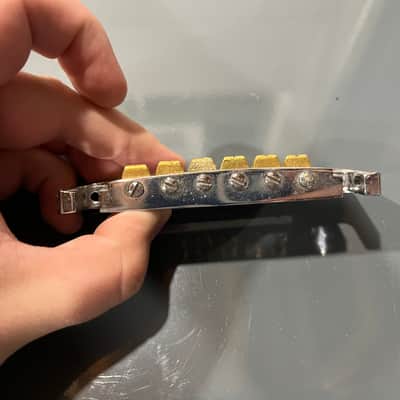 Schaller 455 Wraparound Bridge Gibson 1980’s - Chrome image 2