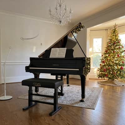 Augioth Hydraulic Piano Bench with Adjustable Height, Ergonomic Keyboard Stool for Adults & Kids, Heavy-Duty Steel Frame with Memory Foam & Scratch-Resistant Leather, Fits Grand/Upright Pianos(Black) image 3