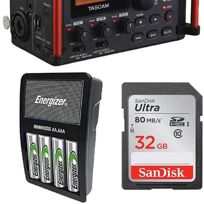 Tascam DR-60DMKII 4-Channel Portable Audio Recorder for DSLR,Rechargeable... image 1