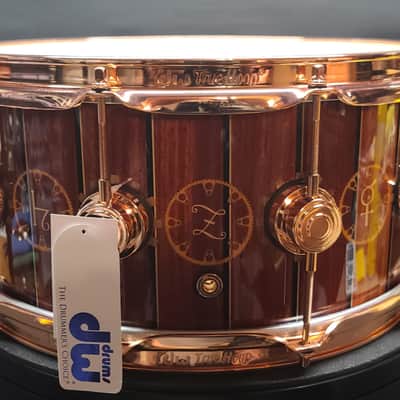 DW Neil Peart 6.5”x14” TIME MACHINE ICON Snare Drum No.198/250 BONUS TM Display Head !!! image 9