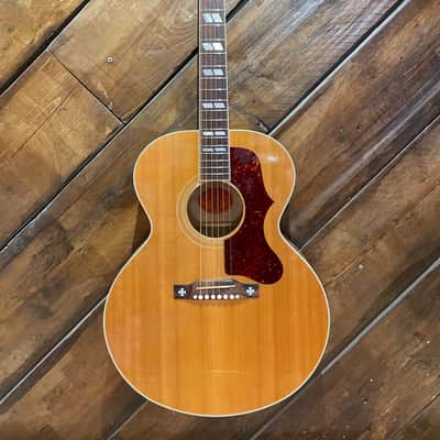 2010 Gibson J-185 Jumbo Acoustic, Natural image 1