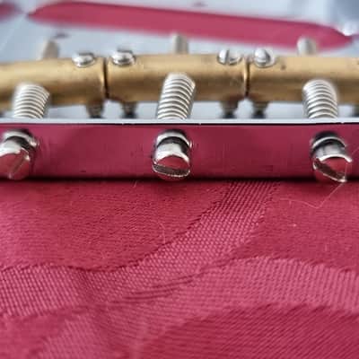 Fender Telecaster Bridge 2023 - Chrome / Brass image 3