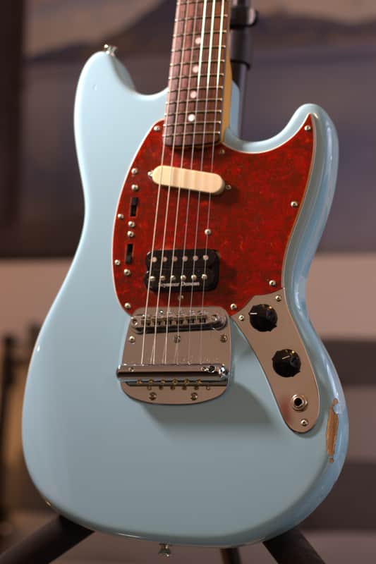 Fender Kurt Cobain Mustang 2012 Sonic Blue image 1