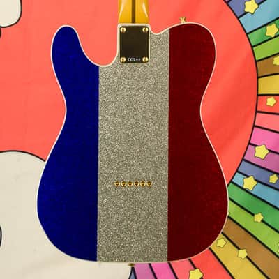 Fender Limited Edition Buck Owens Telecaster®, Maple Fingerboard, Red, Silver and Blue Sparkle image 11