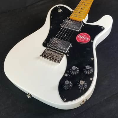 Squier Classic Vibe '70s Telecaster Deluxe HH Electric Guitar, Maple Fingerboard, Olympic White image 4