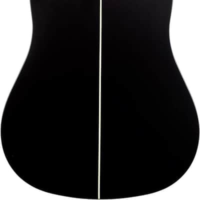 Washburn 6 String Acoustic Guitar, Right, Striped Ebony (DFED) image 8