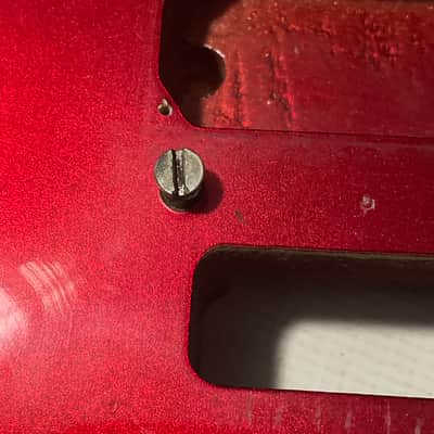 1983 Matsumoku Era Made in Japan Kramer Focus 2000 Candy Apple Red Guitar Body Floyd Ready image 5