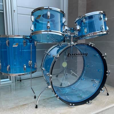 Ludwig Vistalite 1976 Blue image 2