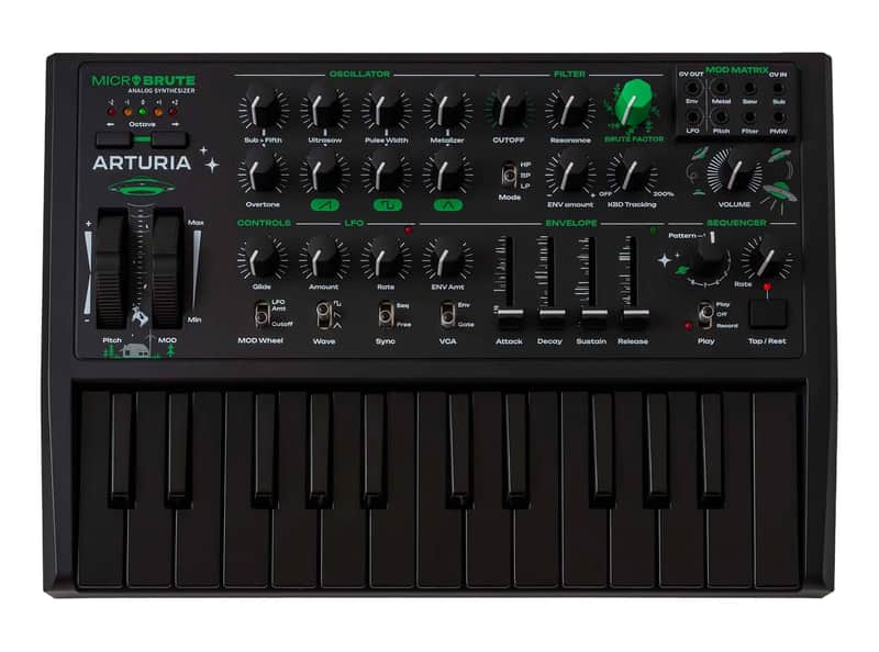 Arturia MicroBrute UFO Analog Keyboard Synthesizer [DEMO] image 1