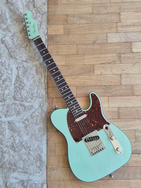 Fender American Ultra Luxe Telecaster 2022 - Transparent Surf Green