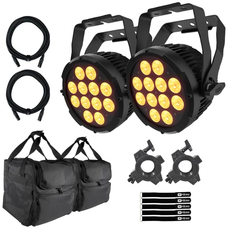 Chauvet DJ SLIMPAR-PRO-Q-IP Outdoor-Rated Quad-Color LED Wash Light 2 Pack image 1