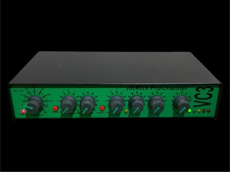 Vintage c.1999 Joemeek VC3 V2 Preamp Exciter Compressor Original ‘Greenface’ U.K. 90’s MK2 ver.2.02 Transitional Model Portable Channel strip image 1