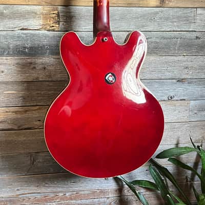 (18279) Epiphone Riviera Mini Ch Semi-Hollow Electric Guitar - 2004 - Cherry image 22