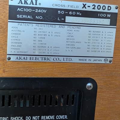 Akai X-200D Three Motor Auto Reverse Reel to Reel Tape Deck (Playback Only) image 7