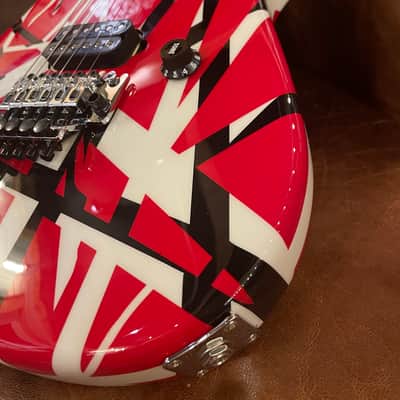 EVH Striped Series Red with Black Stripes image 6