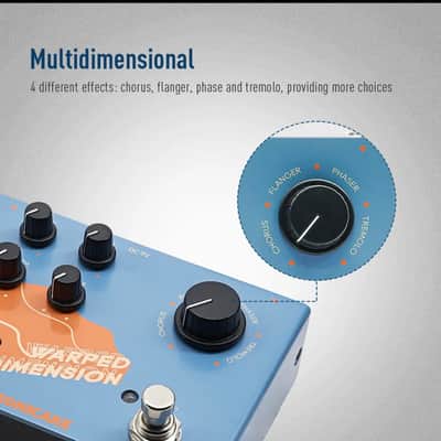 SONICAKE Warped Dimension Digital Modulation Guitar Effects Pedal 4 Modes Pedals image 3