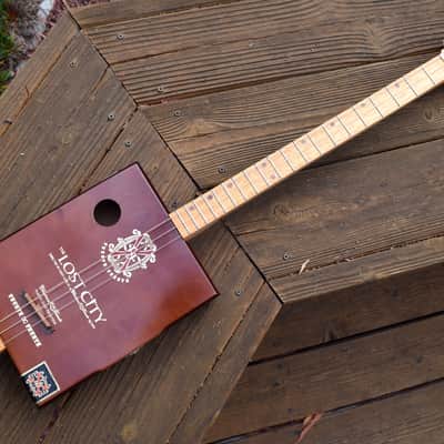 Cigar box guitar, 3-string guitar, cbg image 2