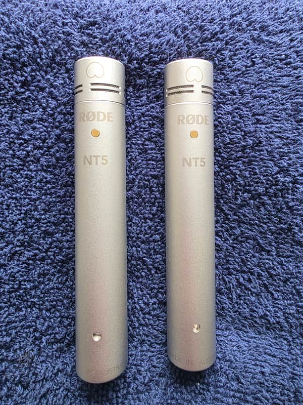 RODE NT5 Small Diaphragm Cardioid Condenser Microphone Stereo Pair 2002 - Present - Silver